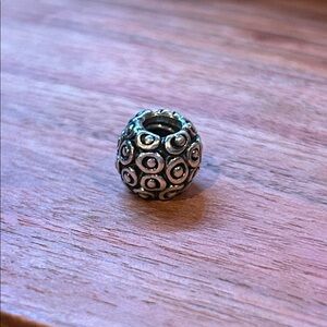 Authentic Pandora Sterling Silver Celebration Circle Dot Charm